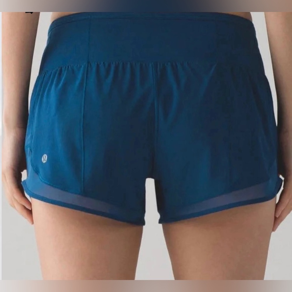 lululemon Mind Over Miles Shorts NWT Size 4 Poseidon 3.5”